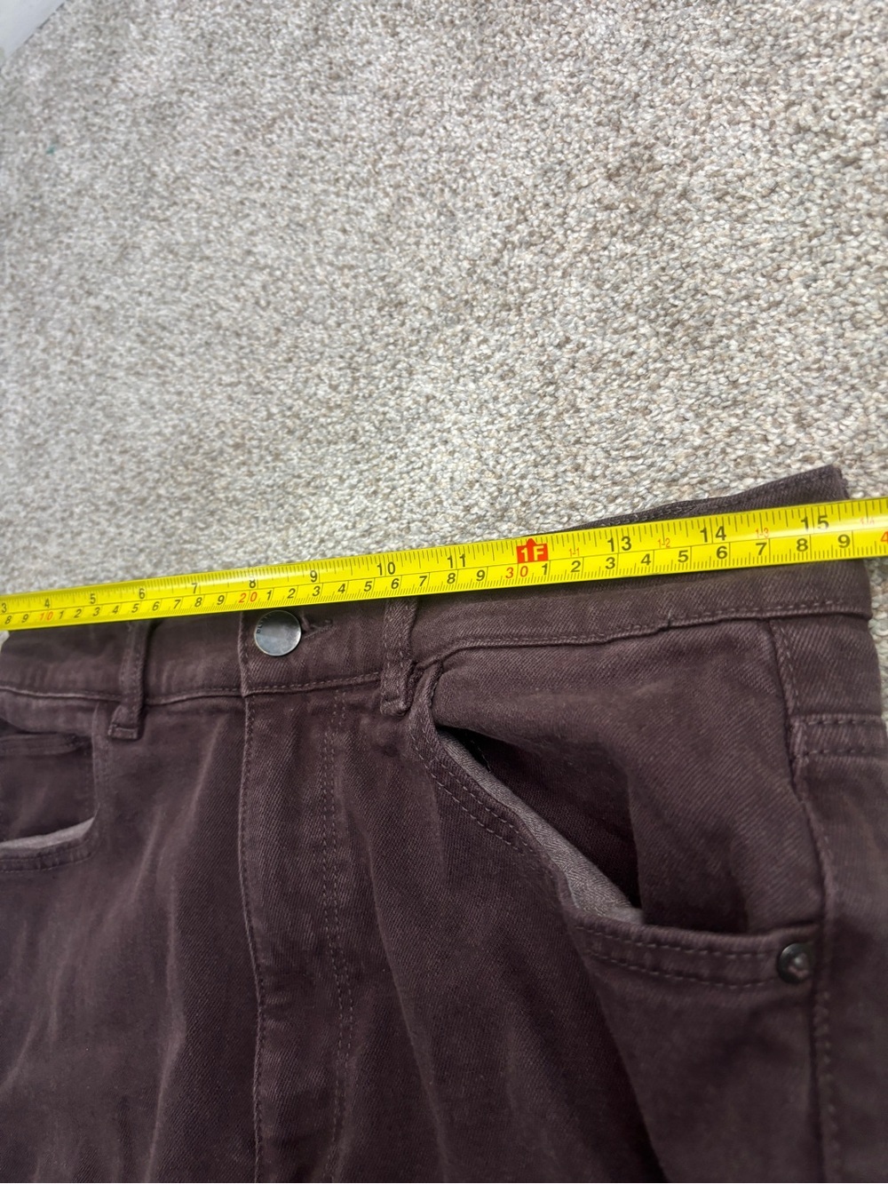 DL 1961 Hepburn Wide Leg High-Rise Vintage Dark Cocoa Brown Jeans Size 29 - Picture 7 of 14